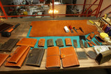 Leather pen pencil holder quiver for moleskine large notebook A5