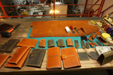 Distressed Leather large legal pad document portfolio writing case