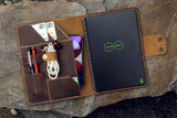 Vintage retro leather rocketbook executive cover